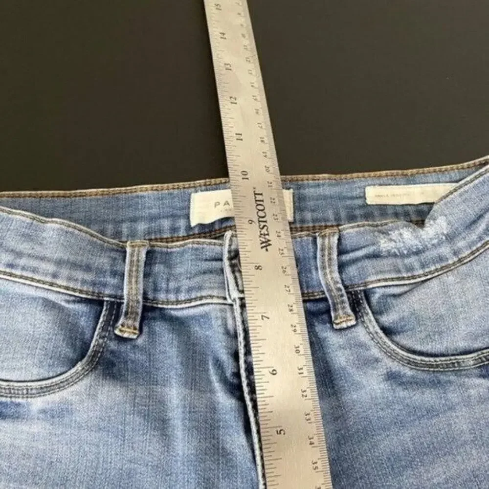 Pacsun Womens Jeans Size 26 Denim Blue Casual Raw Hem Distressed Ankle Legging - Picture 7 of 16
